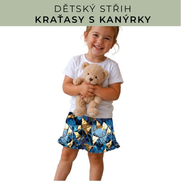 Dětský střih - Kraťásky s kanýrkem