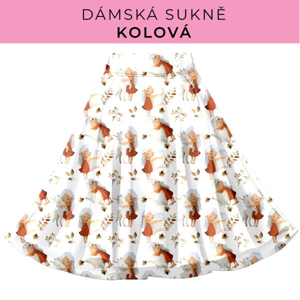 DÁMSKÝ střih - Kolová sukně