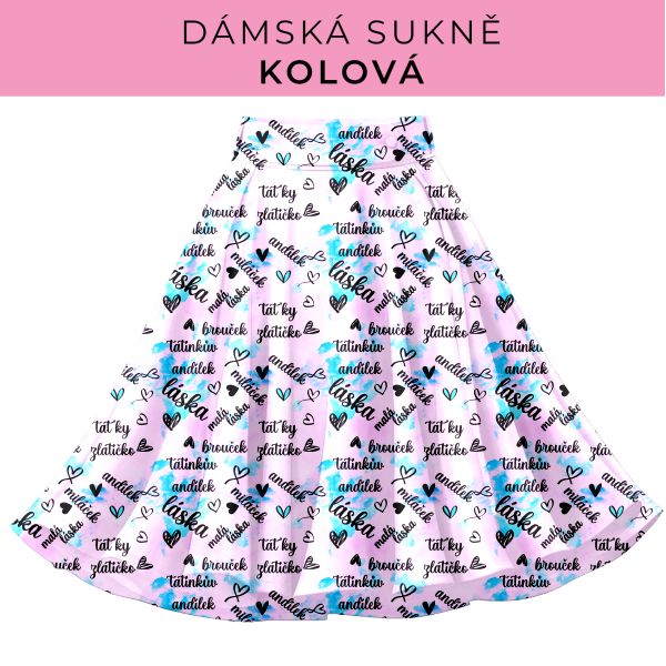 DÁMSKÝ střih - Kolová sukně