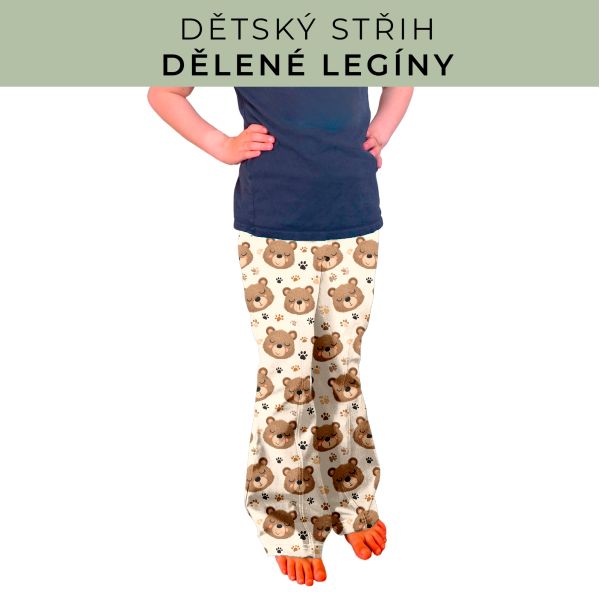Dětský střih - Dělené legíny