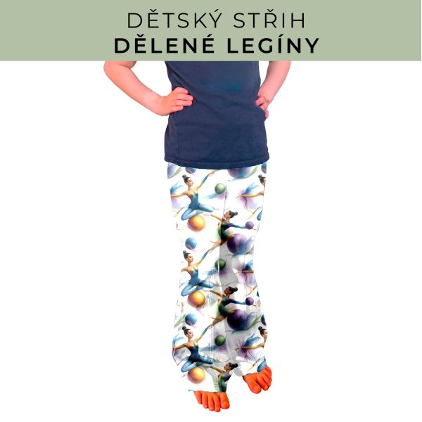 Dětský střih - Dělené legíny