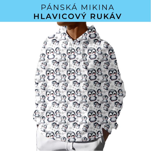 PÁNSKÝ střih - mikina s kapucí