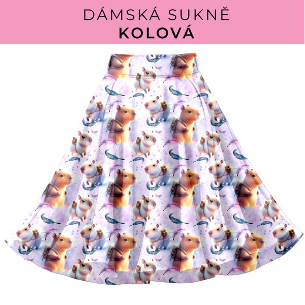 DÁMSKÝ střih - Kolová sukně