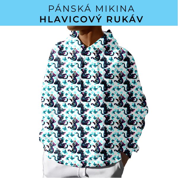 PÁNSKÝ střih - mikina s kapucí