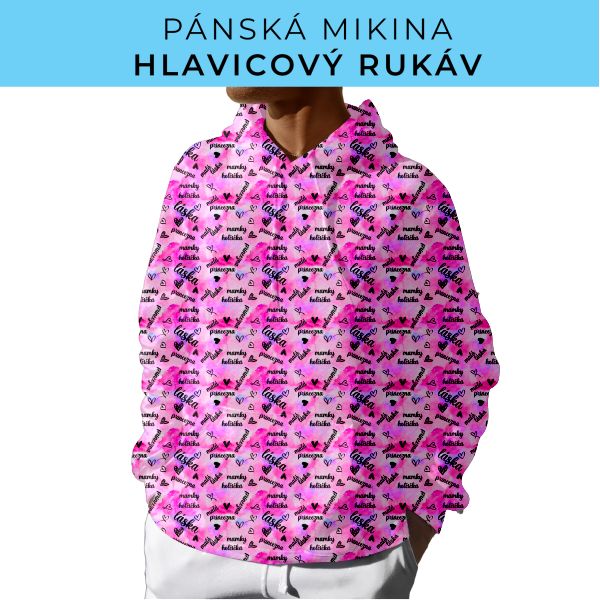 PÁNSKÝ střih - mikina s kapucí