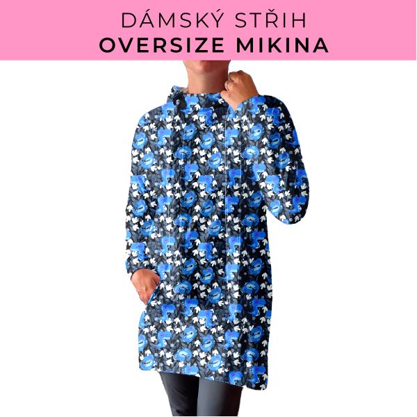 DÁMSKÝ střih - Oversize mikina