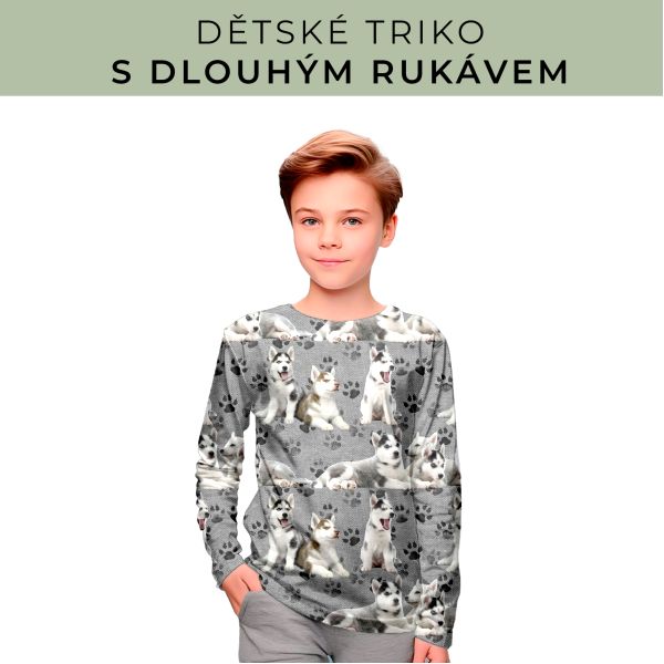 DĚTSKÝ střih - triko dlouhý rukáv