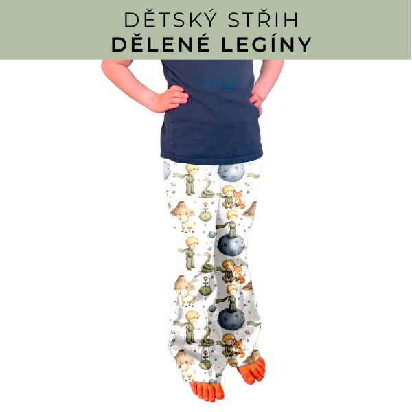 Dětský střih - Dělené legíny