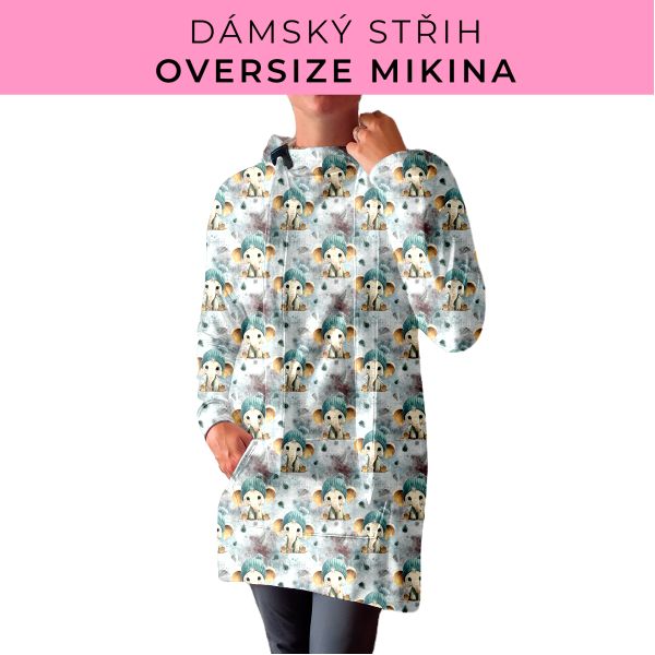 DÁMSKÝ střih - Oversize mikina