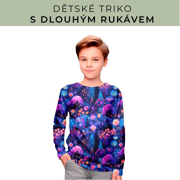 DĚTSKÝ střih - triko dlouhý rukáv