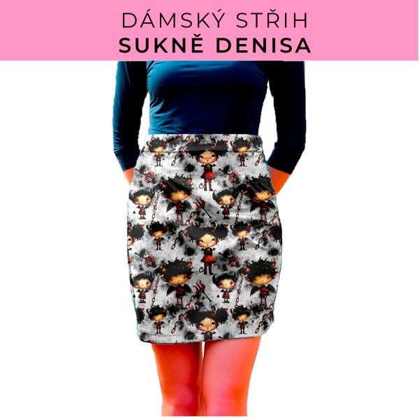 Dámský střih - Dámská sukně Denisa