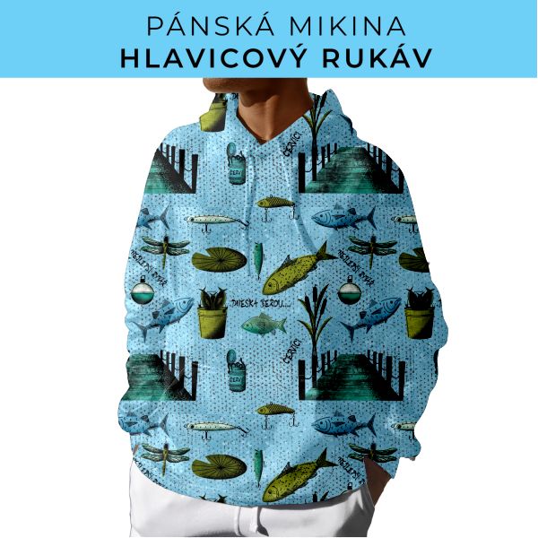 PÁNSKÝ střih - mikina s kapucí