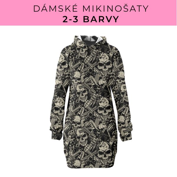 DÁMSKÝ střih - Mikinošaty 2-3 barvy