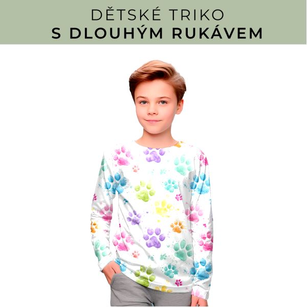 DĚTSKÝ střih - triko dlouhý rukáv