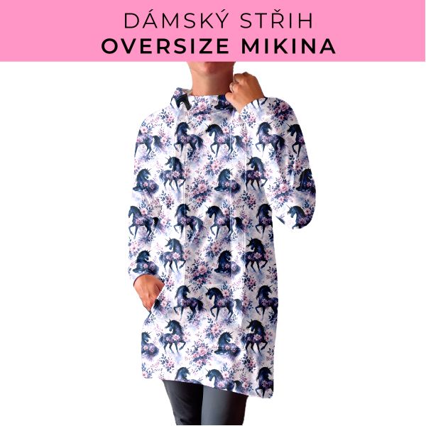 DÁMSKÝ střih - Oversize mikina