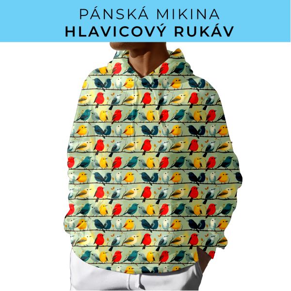PÁNSKÝ střih - mikina s kapucí