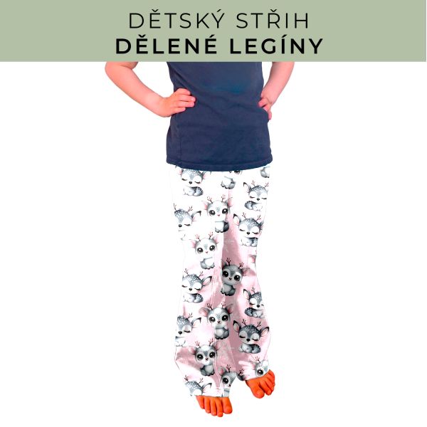 Dětský střih - Dělené legíny