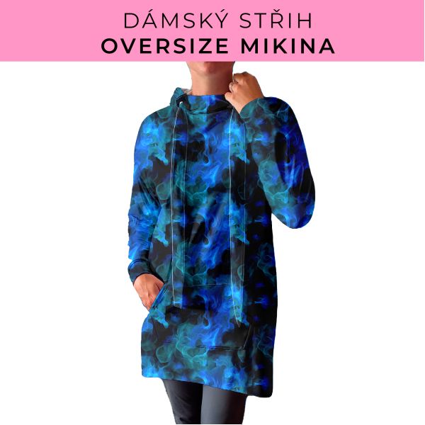 DÁMSKÝ střih - Oversize mikina