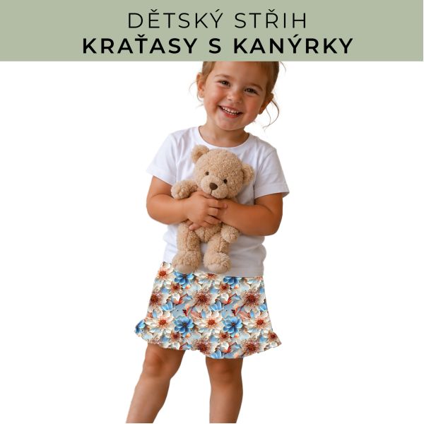 Dětský střih - Kraťásky s kanýrkem