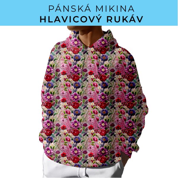 PÁNSKÝ střih - mikina s kapucí