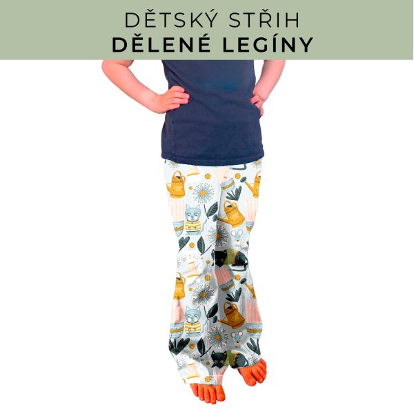 Dětský střih - Dělené legíny