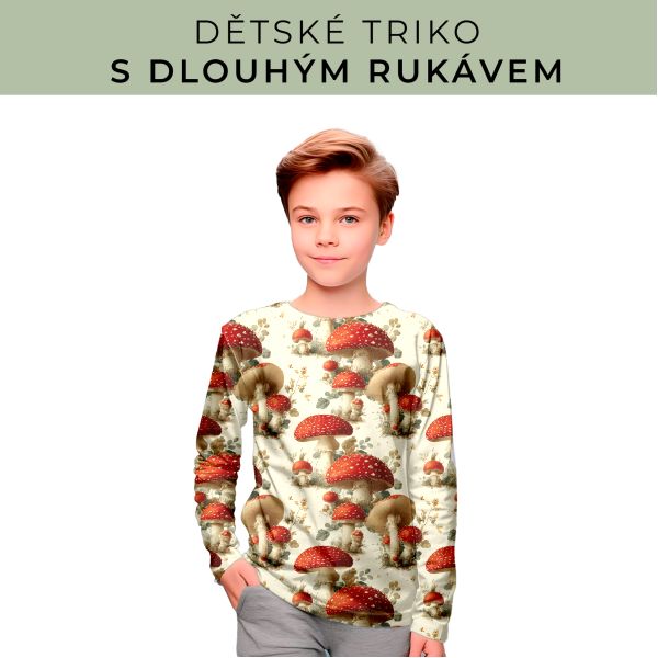 DĚTSKÝ střih - triko dlouhý rukáv