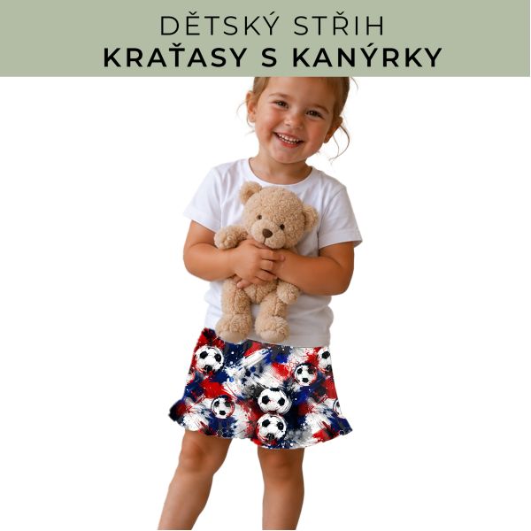 Dětský střih - Kraťásky s kanýrkem