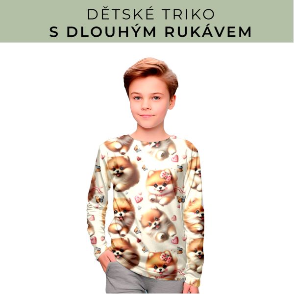 DĚTSKÝ střih - triko dlouhý rukáv