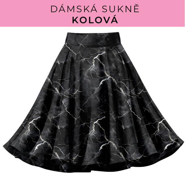 DÁMSKÝ střih - Kolová sukně