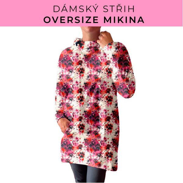 DÁMSKÝ střih - Oversize mikina