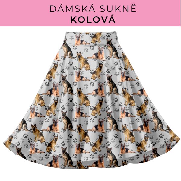 DÁMSKÝ střih - Kolová sukně