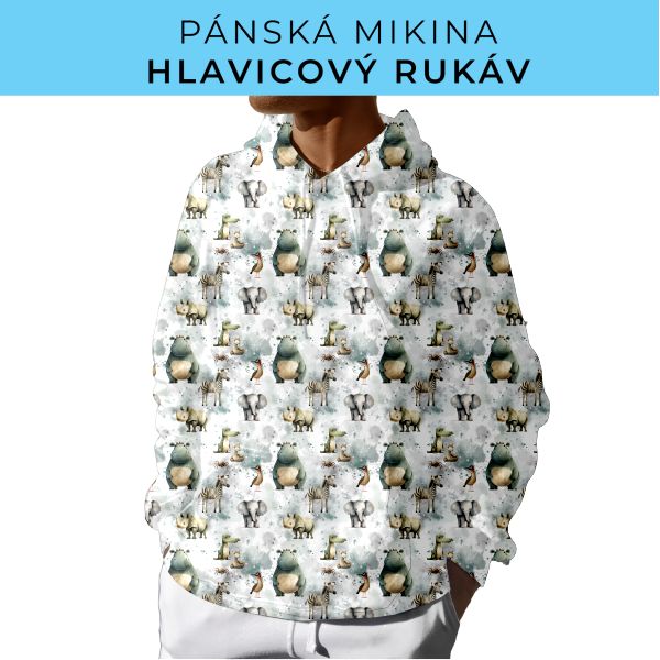 PÁNSKÝ střih - mikina s kapucí