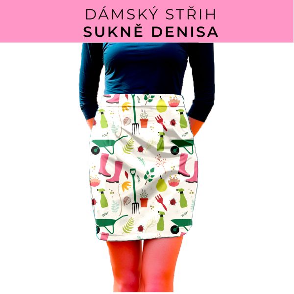 Dámský střih - Dámská sukně Denisa