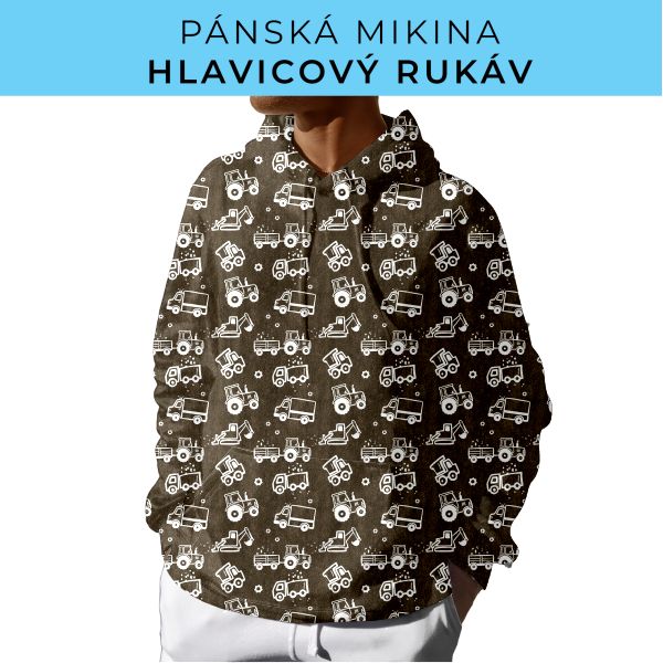 PÁNSKÝ střih - mikina s kapucí
