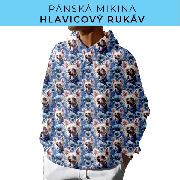 PÁNSKÝ střih - mikina s kapucí