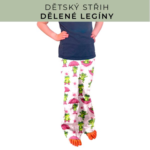 Dětský střih - Dělené legíny