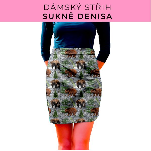 Dámský střih - Dámská sukně Denisa