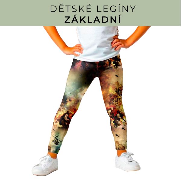 DĚTSKÝ střih - legíny základní