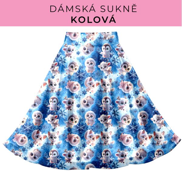 DÁMSKÝ střih - Kolová sukně