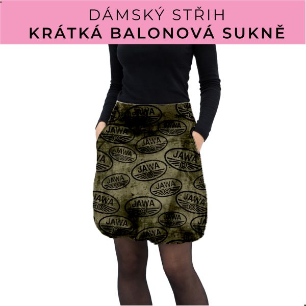 Dámský střih - balonová krátká sukně