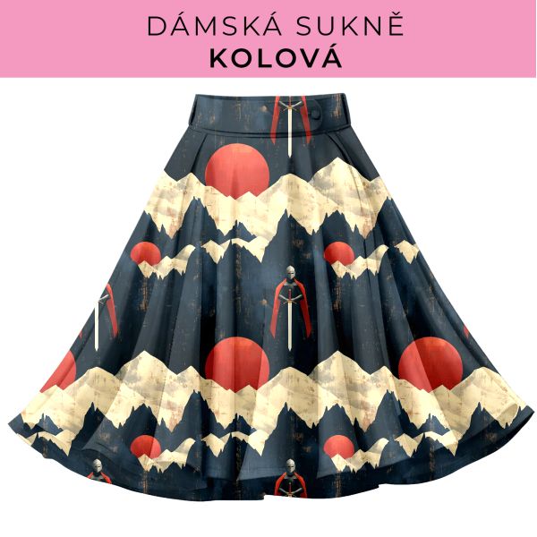 DÁMSKÝ střih - Kolová sukně