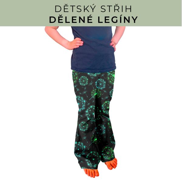 Dětský střih - Dělené legíny