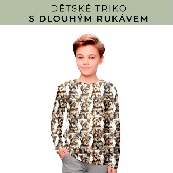DĚTSKÝ střih - triko dlouhý rukáv