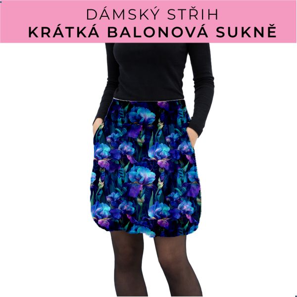 Dámský střih - balonová krátká sukně