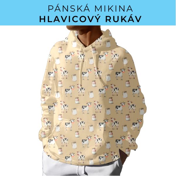 PÁNSKÝ střih - mikina s kapucí