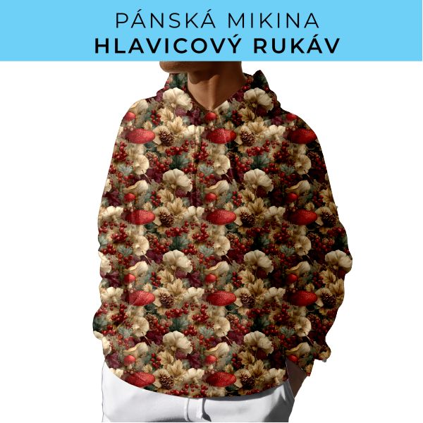 PÁNSKÝ střih - mikina s kapucí