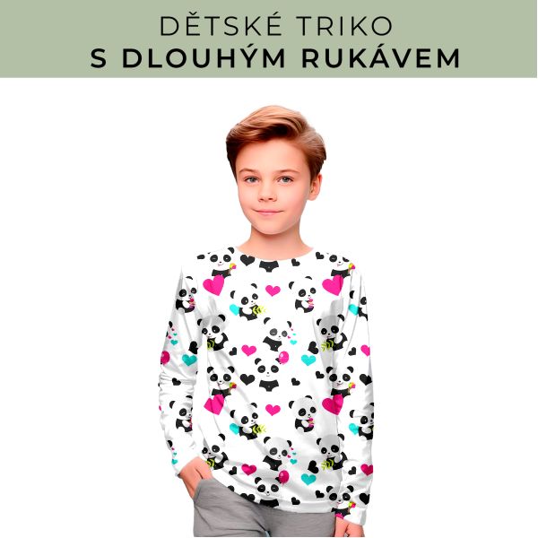 DĚTSKÝ střih - triko dlouhý rukáv