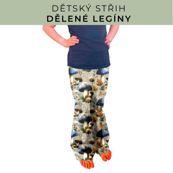 Dětský střih - Dělené legíny