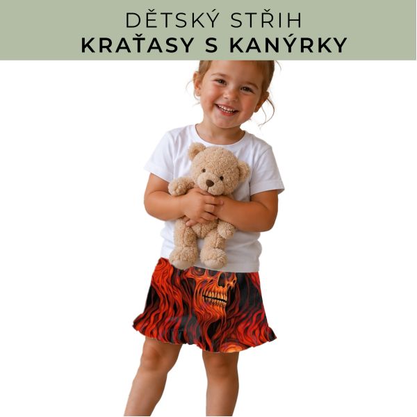 Dětský střih - Kraťásky s kanýrkem