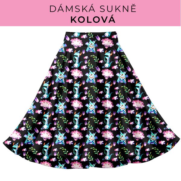 DÁMSKÝ střih - Kolová sukně